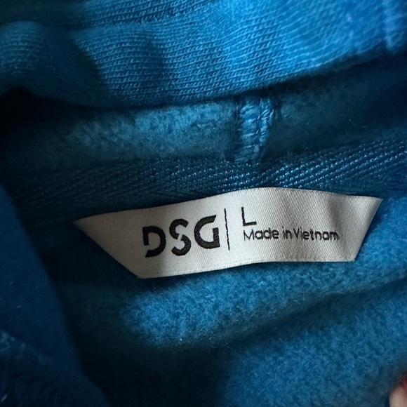 DSG Boys Large  Blue Tie Dye Hoodie Sweatshirt NWT - Picture 3 of 4